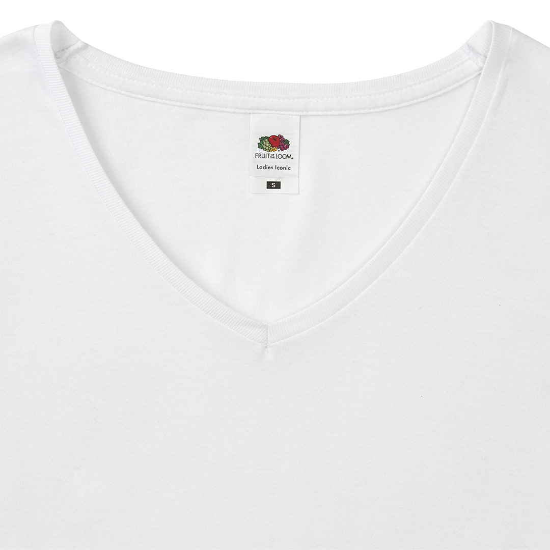 Camiseta Mujer Blanca Iconic V-Neck - Imagen 2