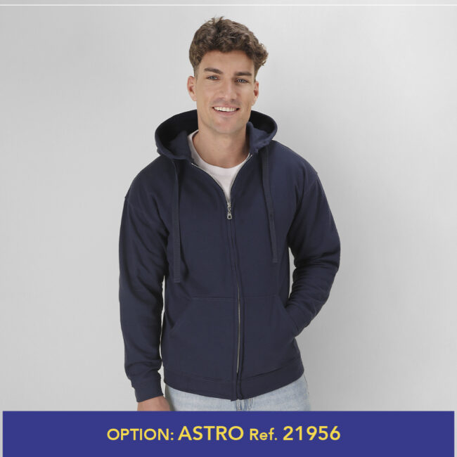 Sudadera Adulto Capucha + Cremallera "keya" SWZ280