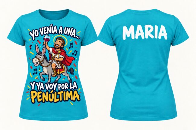 Camiseta Jamaica personalizada para grupos. Imágenes de catálogo con ejemplos de personalización; el color y el diseño finales serán los elegidos.